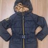 Girls Pelle Pelle Nylon Belted Snorkel Black Jacket