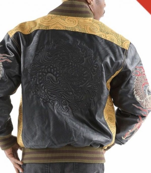 Mens Pelle Pelle Dragon Heart Wheat Jacket