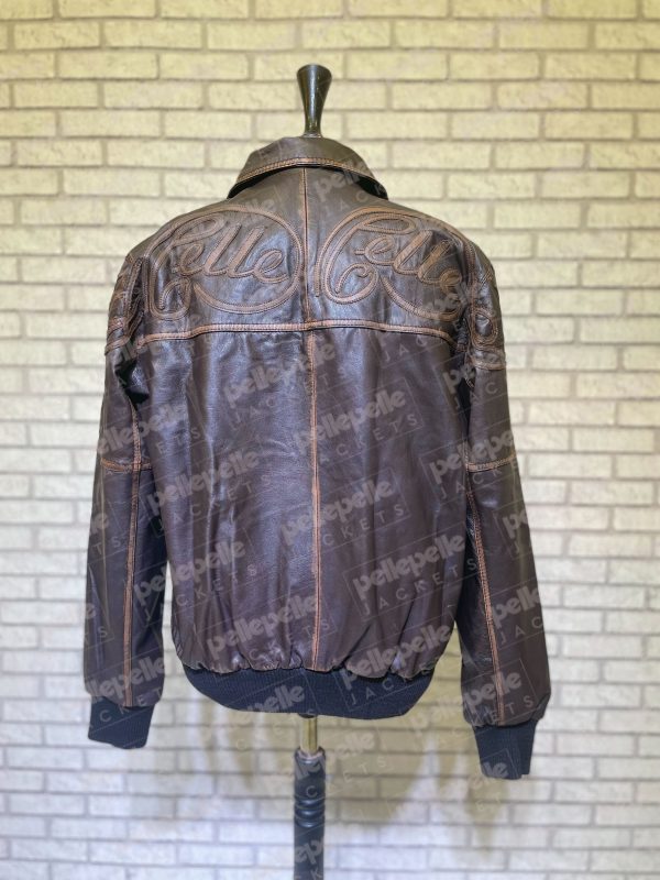 Pelle Pelle Brown Bomber Leather Jacket