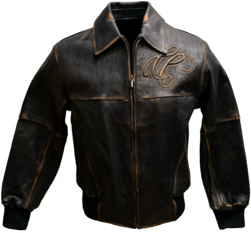 Pelle Pelle Brown Bomber Leather Jacket