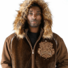 Pelle Pelle Brown Fur Collar Jacket