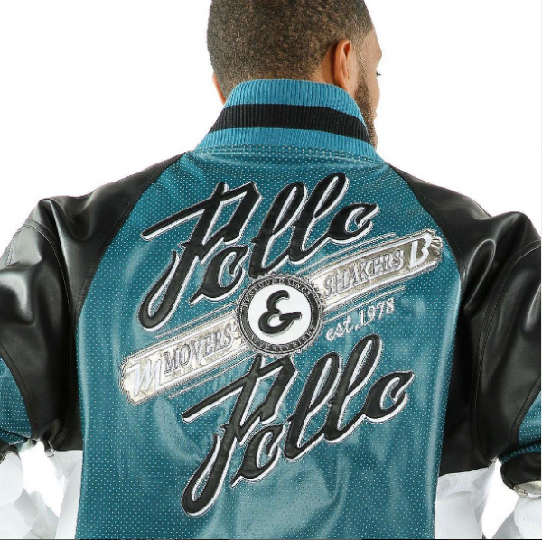 Pelle Pelle DJ Chubby Chub Turquoise Leather Jacket