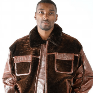 Pelle Pelle Deluxe Shearling Brown Jacket