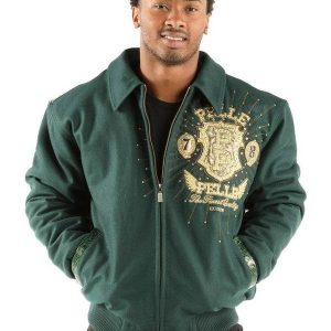 Pelle Pelle Eye On The Prize Green Wool Jacket