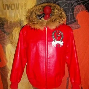 Pelle Pelle Fur Trim Bomber Jacket