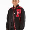 Pelle Pelle Kids Black & Red Detroit Jacket