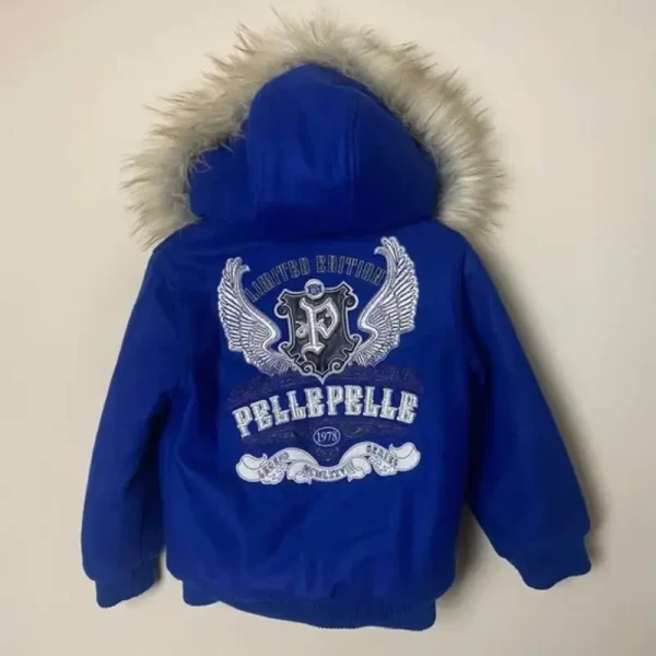 Pelle Pelle Kids Blue Limited Edition Wool Jacket