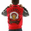 Pelle Pelle Kids Indian Legendary Red Leather Jacket