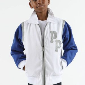 Pelle Pelle Kids Street King White Wool Jacket