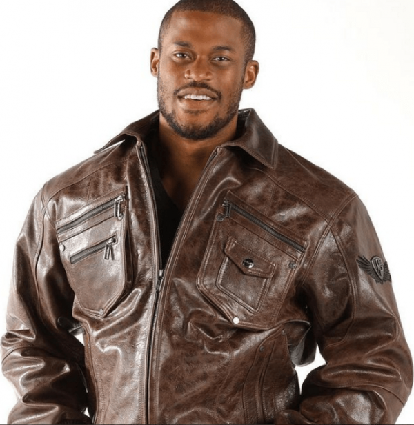 Pelle Pelle Leather Zippered Brown Jacket