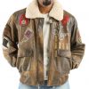 Pelle Pelle Make it Rain Brown Bomber Jacket