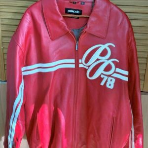 Pelle Pelle Marc Buchanan Soda Club Red Leather Jacket