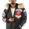 Pelle Pelle Mens American Bruiser Black Cotton Jacket