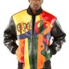 Pelle Pelle Mens Biker Bomber Black Leather Jacket