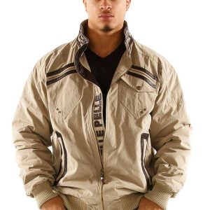 Pelle Pelle Mens Flight Bomber Tan Jacket