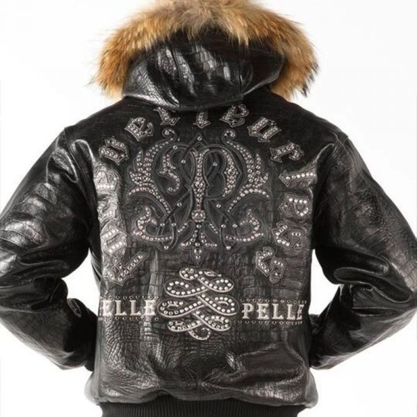 Pelle Pelle Mens Forever Fearless Black Leather Jacket