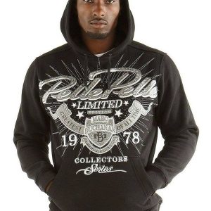 Pelle Pelle Mens Limited Collectors Series 1978 Black Hoodie