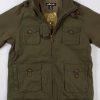 Pelle Pelle Mens Olive Cotton Flight Jacket