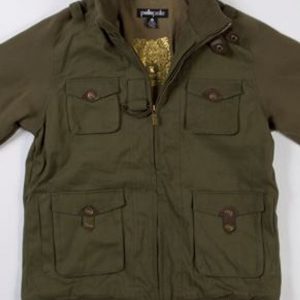 Pelle Pelle Mens Olive Cotton Flight Jacket