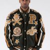 Pelle Pelle Mens Varsity Bomber Green Jacket