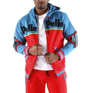 Pelle Pelle Mens Vintage Red & Blue Jacket