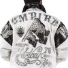 Pelle Pelle Mens With Velocity Comes Glory White Leather Jacket