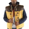 Pelle Pelle Mens Yellow & Brown Vest