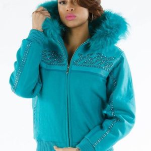 Pelle Pelle Mover Shakers Neon Blue Jacket