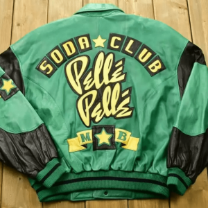 Pelle Pelle Soda Club Green Leather Jacket