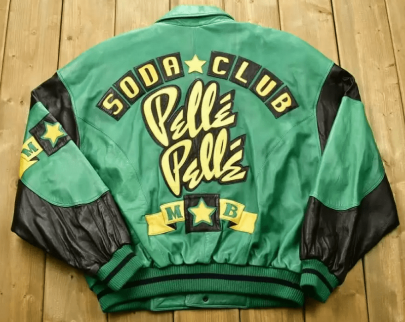 Pelle Pelle Soda Club Green Leather Jacket