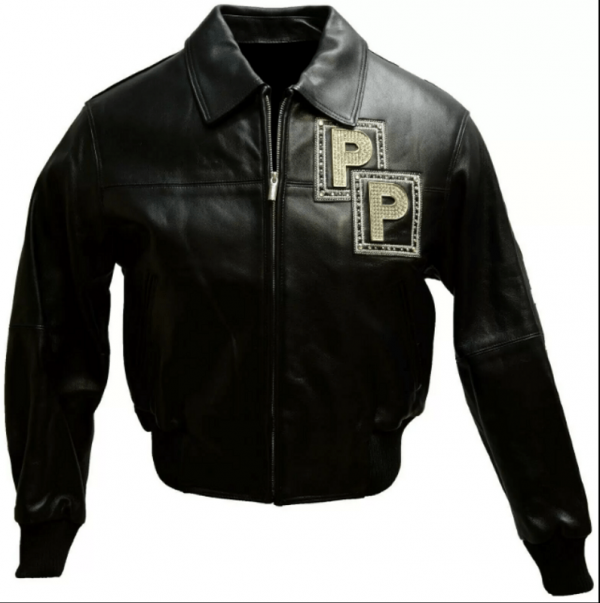 Pelle Pelle Studded Leather Black Jacket