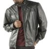 Pelle Pelle Studded Quilted Black Jacket