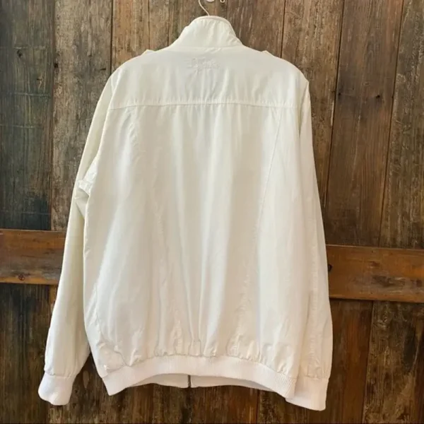 Pelle Pelle White Gold Accent ‘90s Vintage Bomber Style Jacket