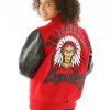 Pelle Pelle Womens Legendary Indian Chief Red Jacket