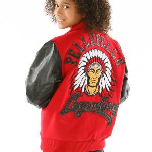 Pelle Pelle Womens Legendary Indian Chief Red Jacket