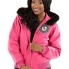 Pelle Pelle Womens Legends Pink Wool Jacket