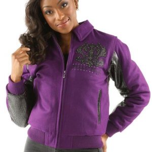 Pelle Pelle Womens Purple Bomber Jacket