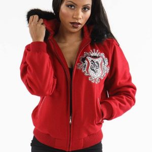 Pelle Pelle Womens Signature Red Wool Jacket