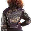 Pelle Pelle Womens The Original 78 Purple Leather Jacket