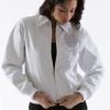 Pelle Pelle Womens Ultimate Signature White Wool Jacket
