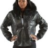 Pelle Pelle Womens Vintage Black Leather Jacket