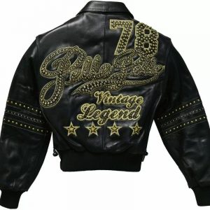 Vintage Pelle Pelle Legend 78 Black Stud Jacket