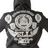 Pelle Pelle Eye On The Prize Black Wool Jacket