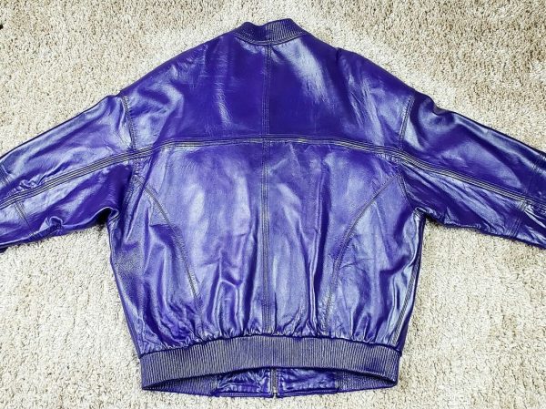 Pelle Pelle Marc Buchanan Custom Purple Leather Jacket