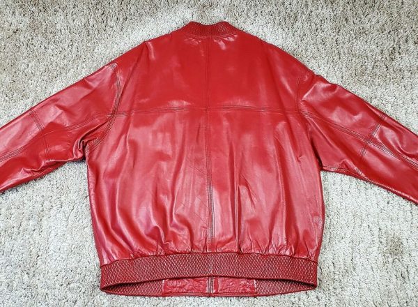 Pelle Pelle Marc Buchanan Custom Red Leather Jacket