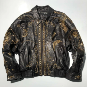 Pelle Pelle Marc Buchanan Studded Leather Bomber Jacket