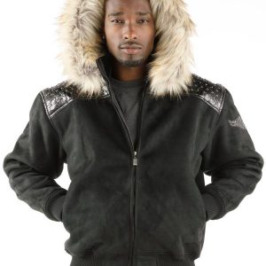 Pelle Pelle Mens Airborne Black Hoodie