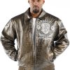 Pelle Pelle Mens Eye On The Prize Light Brown Jacket