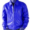 Pelle Pelle Pick Stitch Basic Blue Leather Jacket