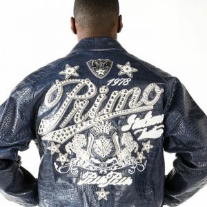 Pelle Pelle Primo 1978 Navy Blue Leather Jacket for Men